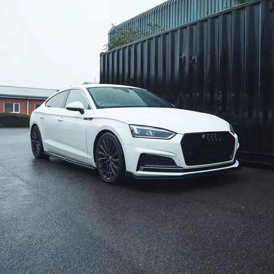 Front bumper splitter lip for Audi A5 S5 B9 (2016 to 2029)