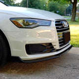 Front bumper splitter lip for Audi A6 S6 C7 Facelift - 2014 to 2018