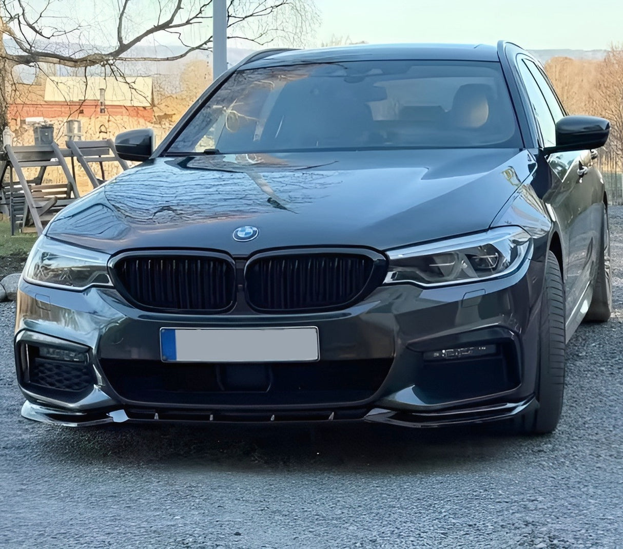 Front bumper splitter lip for BMW 5 Series G30 (2018 to 2023)