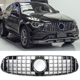 Argent / Après restylage (2019 à 2022) / AMG Line Calandre Panamericana AMG GTR pour Mercedes GLC W253 (2015 à 2022)