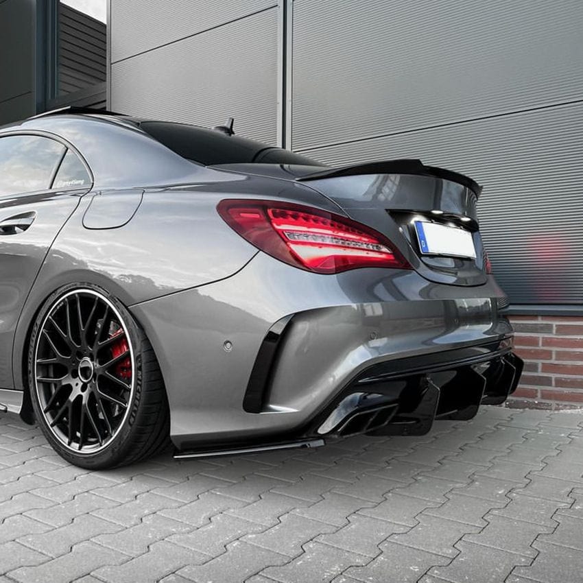 Mercedes CLA 45 AMG C117 restylée Diffuseur pare-choc arrière type AMG pour Mercedes CLA 45 AMG Facelift (2016 à 2018)