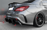 Mercedes CLA 45 AMG C117 restylée Diffuseur pare-choc arrière type AMG pour Mercedes CLA 45 AMG Facelift (2016 à 2018)