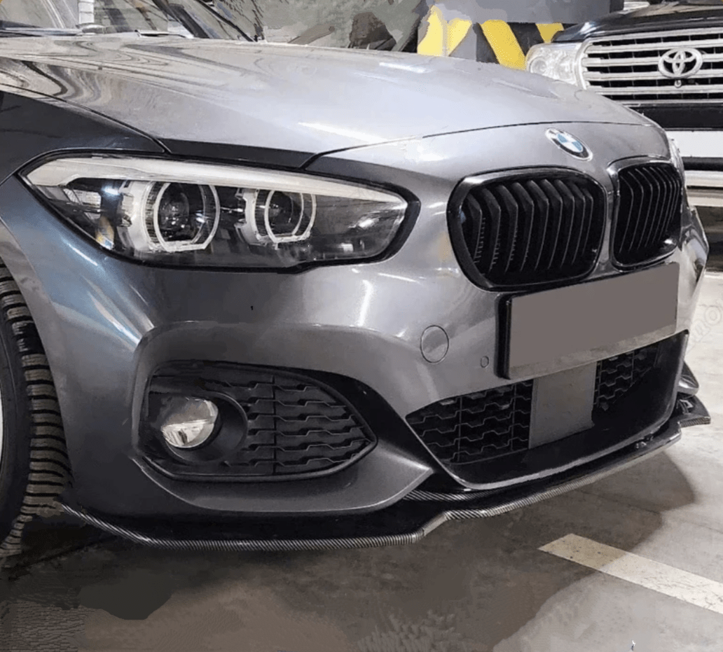 Réplique carbone Lame avant splitter pare-choc pour BMW Série 1 F20 (2012 à 2019)