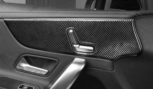 Inserts intérieurs de portes carbone pour Mercedes Classe A W177 CLA C118 (2018 à 2023)