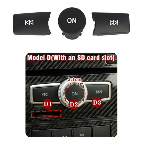 Boutons de console centrale pour Mercedes-Benz GLA W156