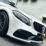 Lame avant splitter pare-choc pour Mercedes Classe C W205 C63 AMG C205 (2015 à 2022)