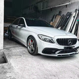 Lame avant splitter pare-choc pour Mercedes Classe C W205 C63 AMG C205 (2015 à 2022)