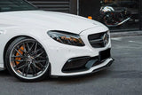Lame avant splitter pare-choc pour Mercedes Classe C W205 C63 AMG C205 (2015 à 2022)