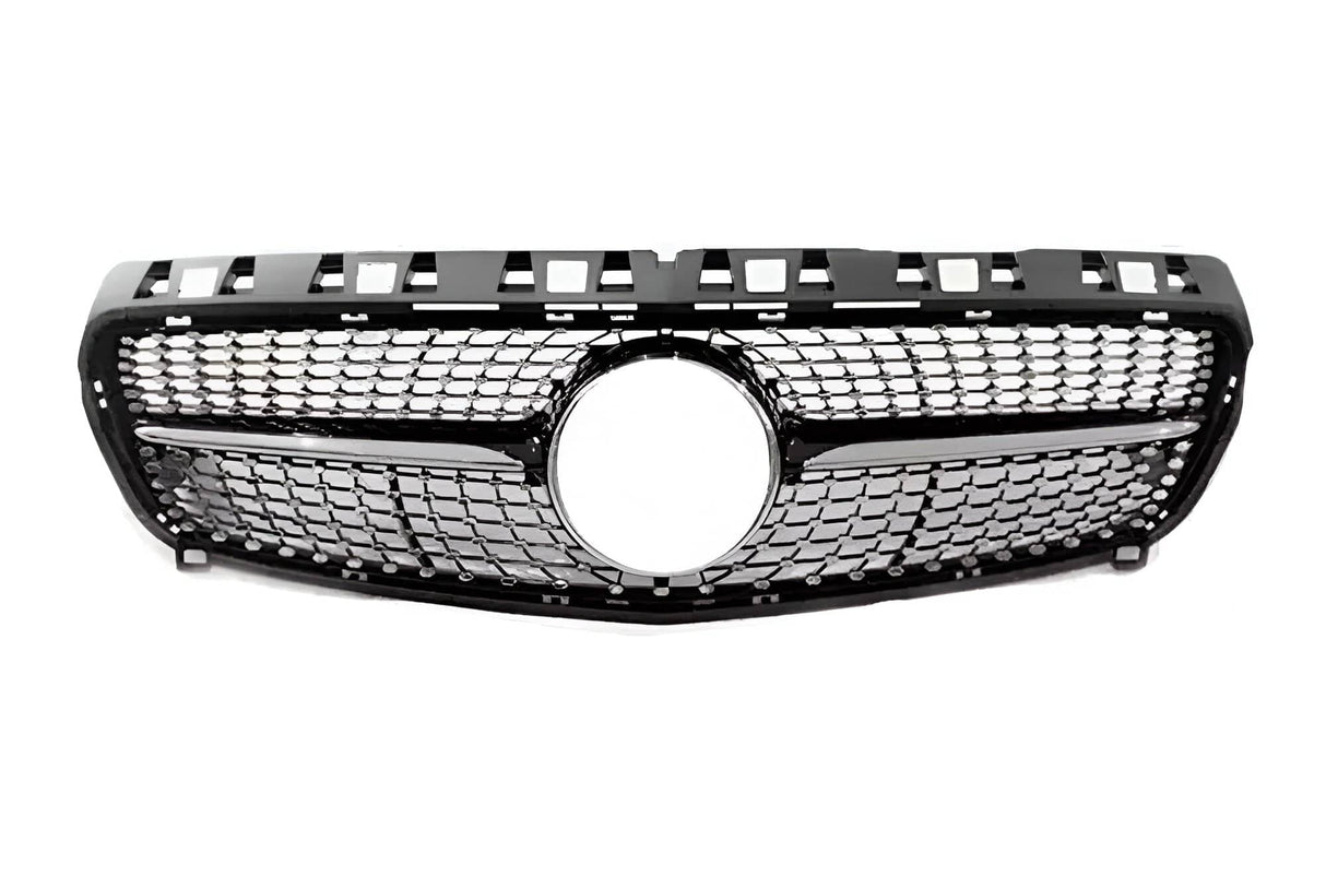 Noir et Argent - Avant restylage (2013-2015) Calandre Diamant pour Mercedes Classe A W176 2013 -2018