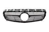 Noir et Argent - Avant restylage (2013-2015) Calandre Diamant pour Mercedes Classe A W176 2013 -2018