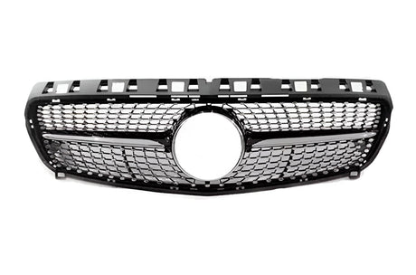 Noir et Argent - Avant restylage (2013-2015) Calandre Diamant pour Mercedes Classe A W176 2013 -2018