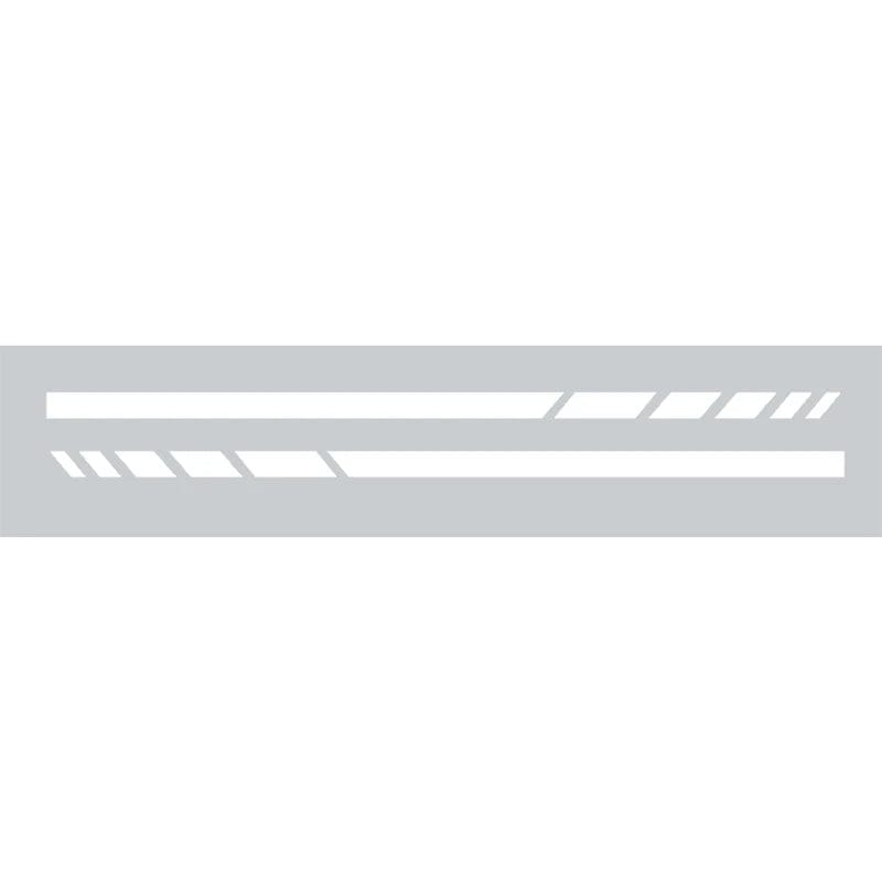 Reflective white 2X Edition 1 Styling 8.8" Side Stripes Sticker Rearview Mirror Vinyl Decal For Mercedes Benz W204 W205 W176 A45 W213 C63 AMG