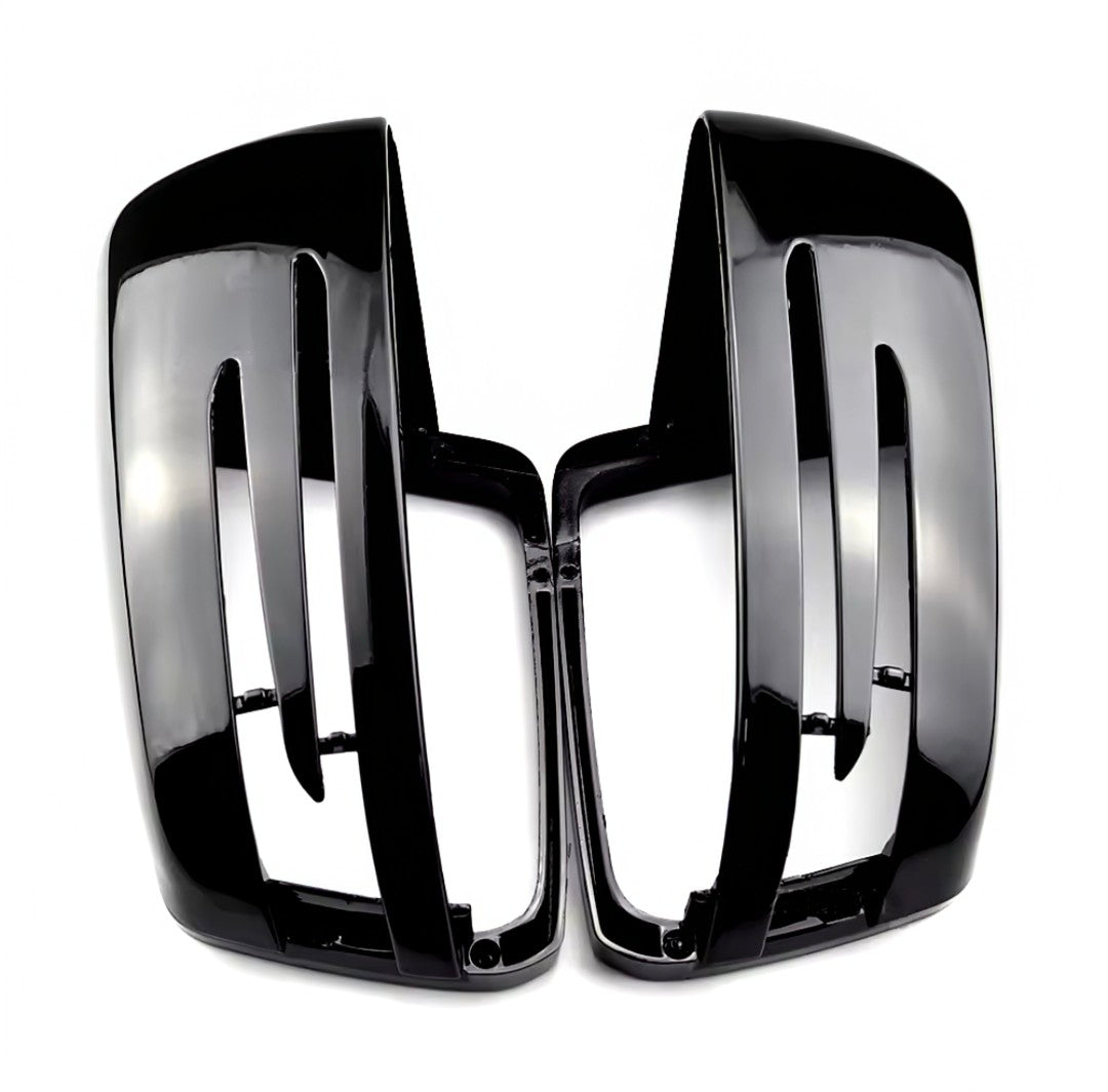 Coques de rétroviseurs noires brillantes pour Mercedes Classe A W176 (2012 - 2018)