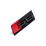Logo Noir de Calandre AUDI S6 Badge Look Black Edition