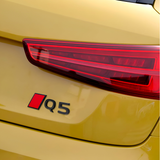 Logo de coffre noir Badge AUDI Q5 Black Edition