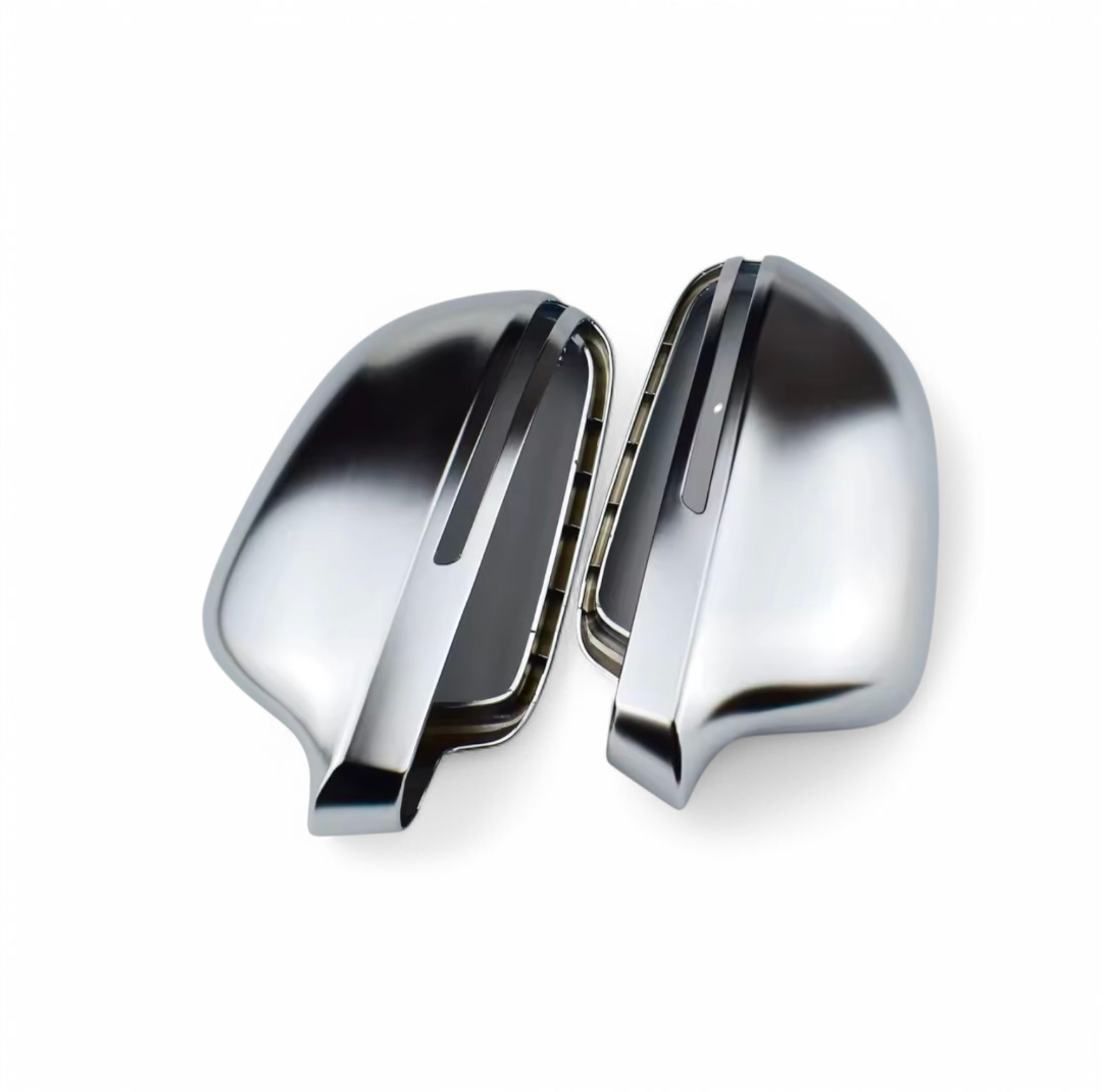 Coques de rétroviseurs Argent Mat Chrome pour Audi A4 B8 (2008 - 2015)