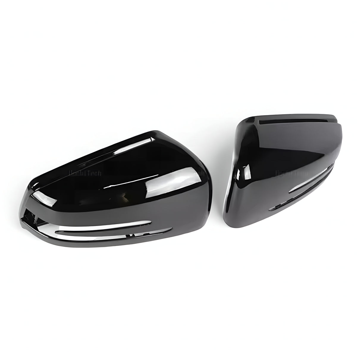 Coques de rétroviseurs noires brillantes pour Mercedes Classe A W176 (2012 - 2018)