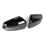 Coques de rétroviseurs noires brillantes pour Mercedes Classe A W176 (2012 - 2018)
