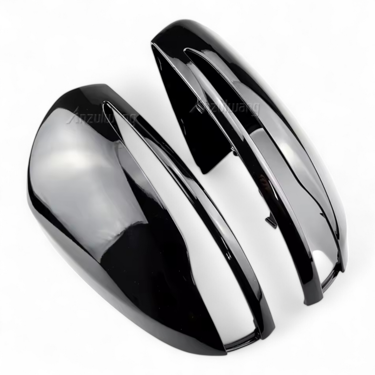 Coques de rétroviseurs noires brillantes Mercedes Classe C W205 (2014 - 2020)