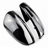 Coques de rétroviseurs noires brillantes Mercedes Classe C W205 (2014 - 2020)
