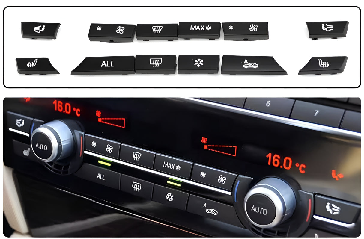 Boutons de chauffage et climatisation BMW Série 5 F10 - 2010 à 2017