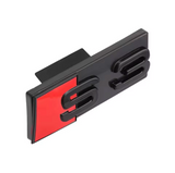 Logo de Calandre Noir Badge AUDI S3 look Black Edition