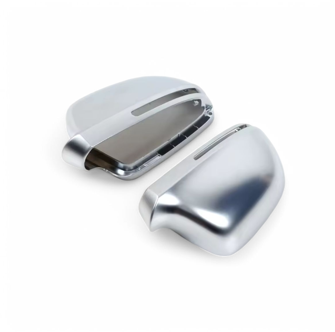 Coques de rétroviseurs Argent Mat Chrome pour Audi A4 B8 (2008 - 2015)
