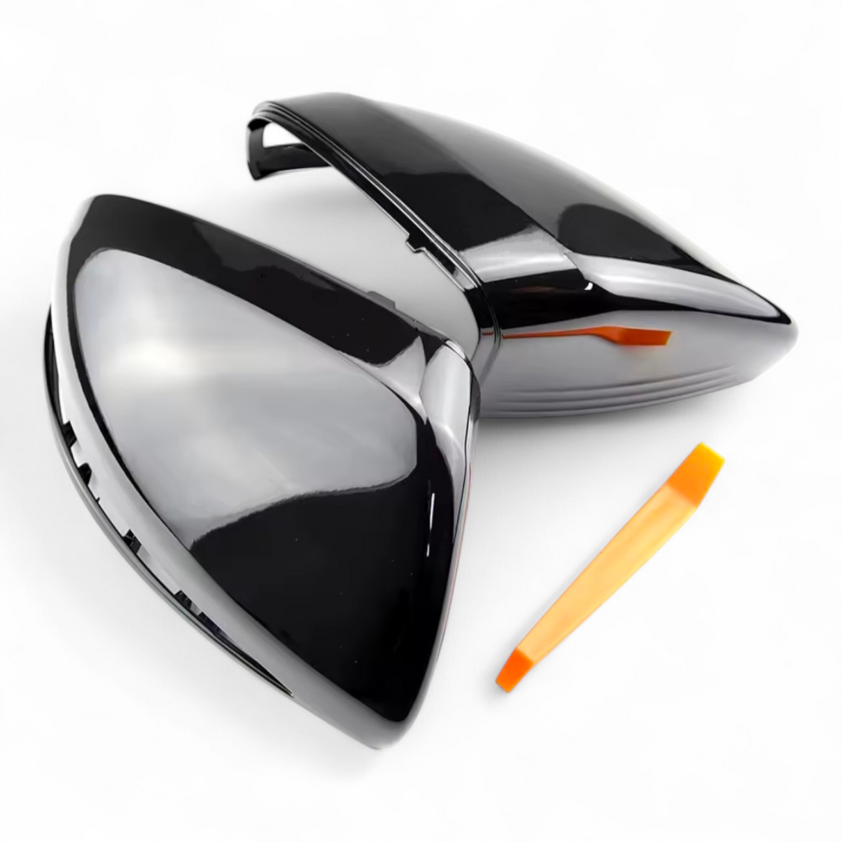 Coques de rétroviseurs noires brillantes Mercedes Classe C W205 (2014 - 2020)