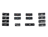 Set de boutons commande de climatisation/chauffage pour BMW Série 5 et M5 E39 (1996 - 2003)