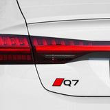 Logo de Coffre Noir Badge AUDI Q7 Black Edition