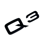 Logo de coffre noir Badge AUDI Q3 Black Edition