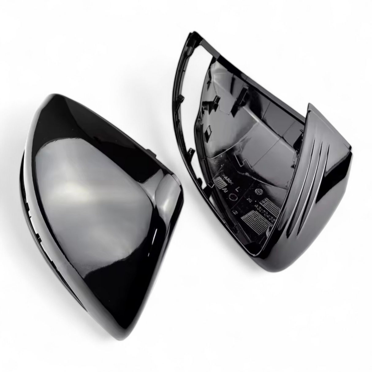Coques de rétroviseurs noires brillantes Mercedes Classe C W205 (2014 - 2020)