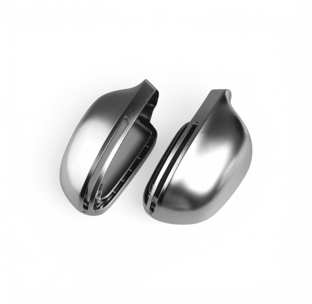 Coques de rétroviseurs Argent Mat Chrome pour Audi A4 B8 (2008 - 2015)