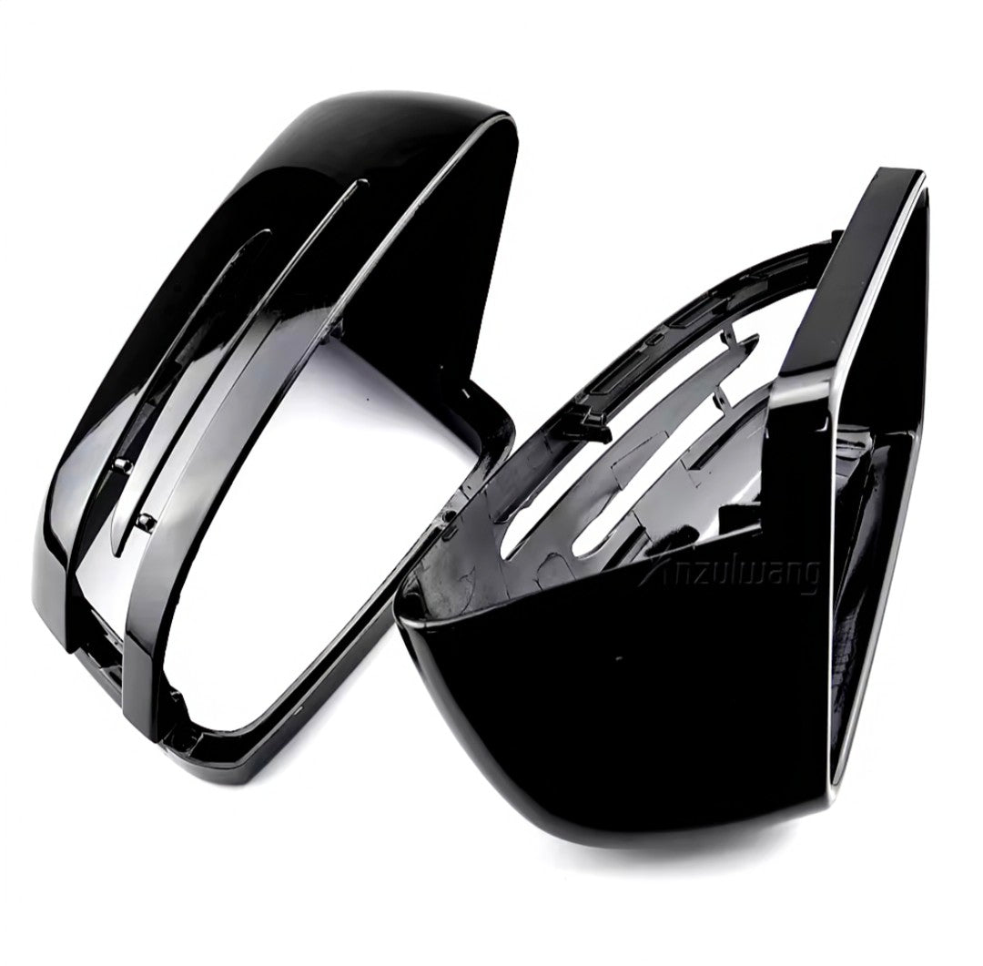 Coques de rétroviseurs noires brillantes pour Mercedes Classe A W176 (2012 - 2018)