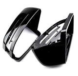 Coques de rétroviseurs noires brillantes pour Mercedes Classe A W176 (2012 - 2018)