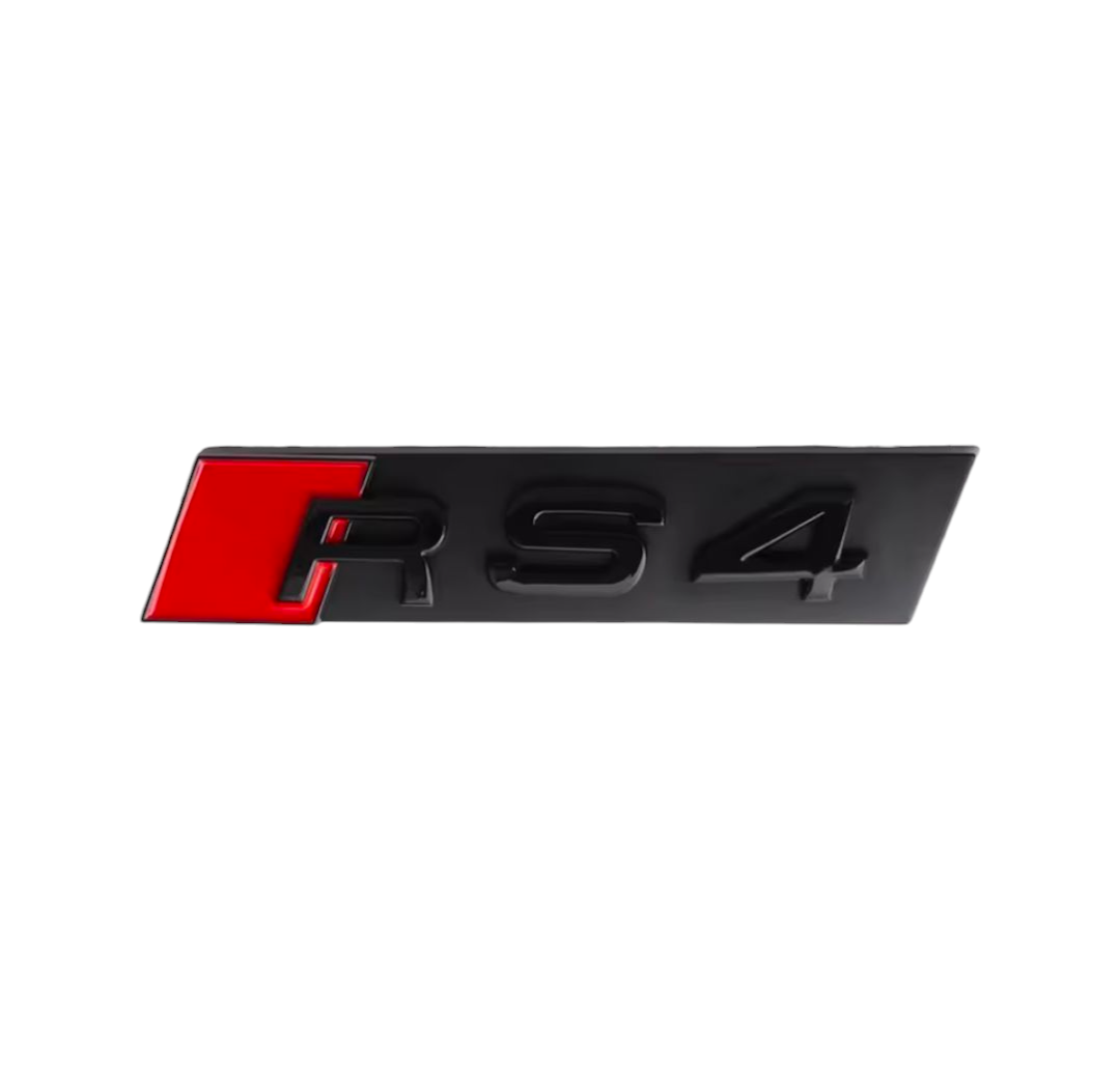 Logo de calandre noir Badge AUDI RS4 look Black Edition
