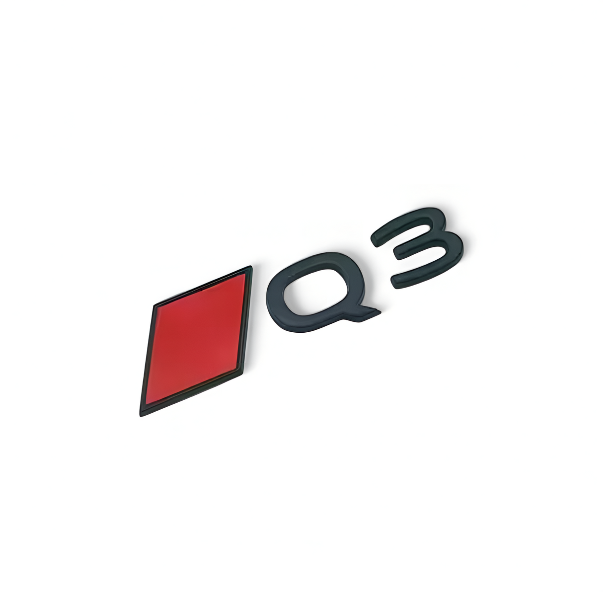 Logo de coffre noir Badge AUDI Q3 Black Edition