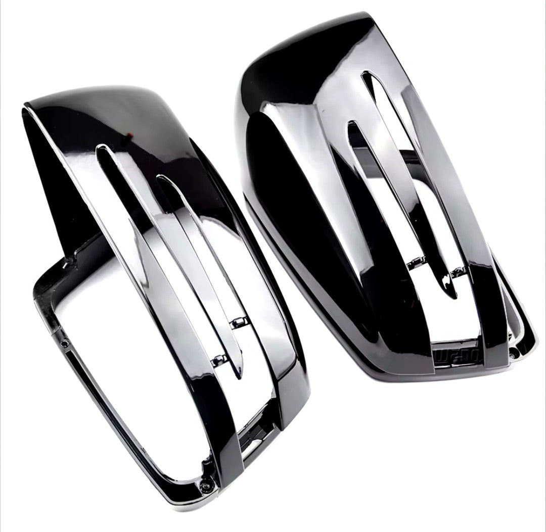 Coques de rétroviseurs noires brillantes pour Mercedes Classe A W176 (2012 - 2018)