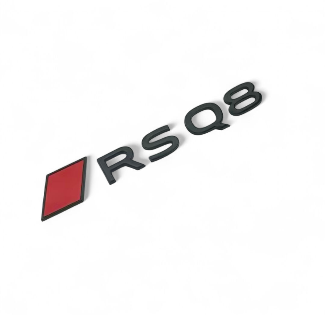 Logo de coffre noir Badge AUDI RSQ8 Black Edition