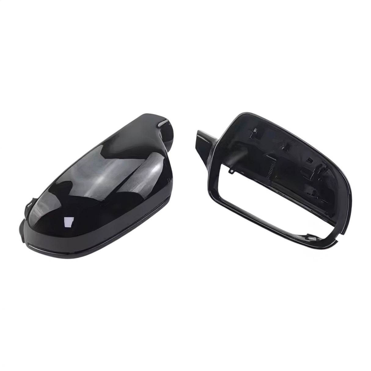 Coques de rétroviseurs noires brillantes pour Audi A3 8P (2008 à 2013)
