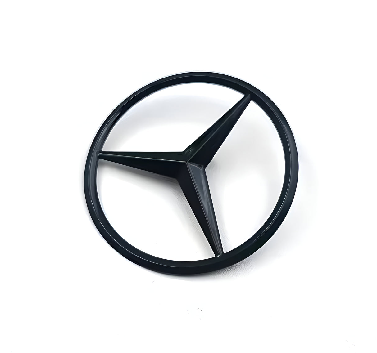Emblème de coffre logo à l'étoile Mercedes-Benz Noir Brillant