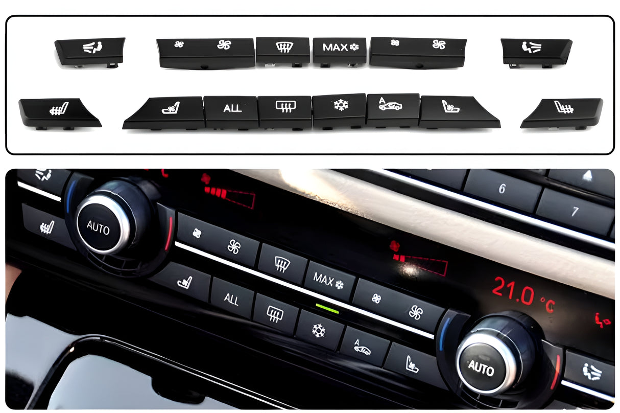Boutons de chauffage et climatisation BMW Série 5 F10 - 2010 à 2017