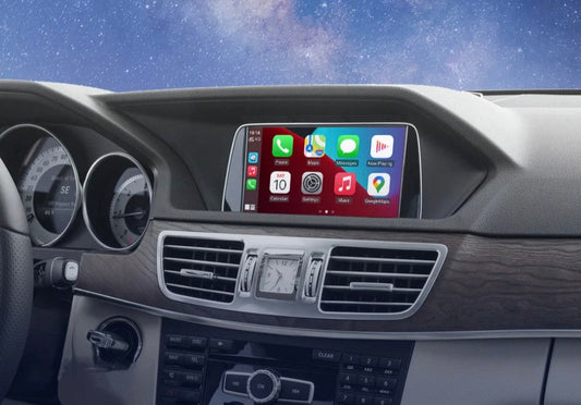 Boîtier Autoradio connecté Android Auto et Apple CarPlay pour Mercedes Classe E W212 W207 NTG (2008 à 2015)