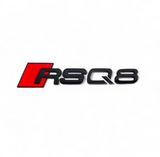 Logo de coffre noir Badge AUDI RSQ8 Black Edition