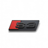 Logo de Calandre Noir Badge AUDI S3 look Black Edition