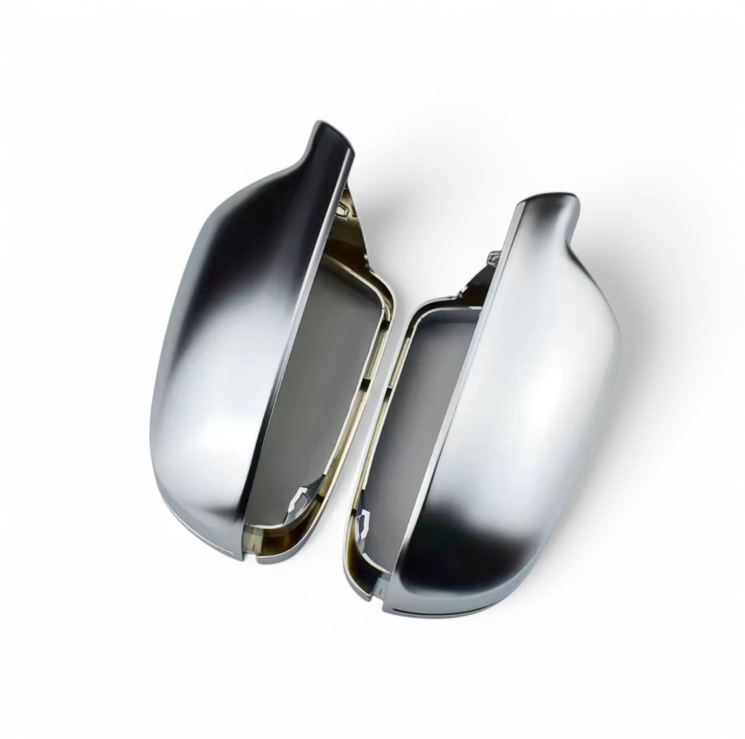 Coques de rétroviseurs Argent Mat Chrome pour Audi A4 B8 (2008 - 2015)