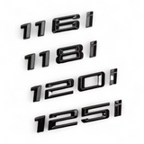 Black Trunk Logo Badge BMW 1 Series E81 F20 116i 116d 118i 118d 120i 120d 125i 128i 130i 135i 140i