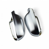 Coques de rétroviseurs Argent Mat Chrome pour Audi A4 B8 (2008 - 2015)