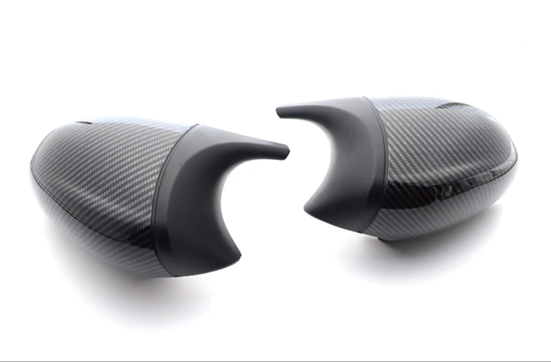 Coques de rétroviseurs type M Performance noires brillantes pour BMW Série 1 E87 et E81 (2004 - 2009)