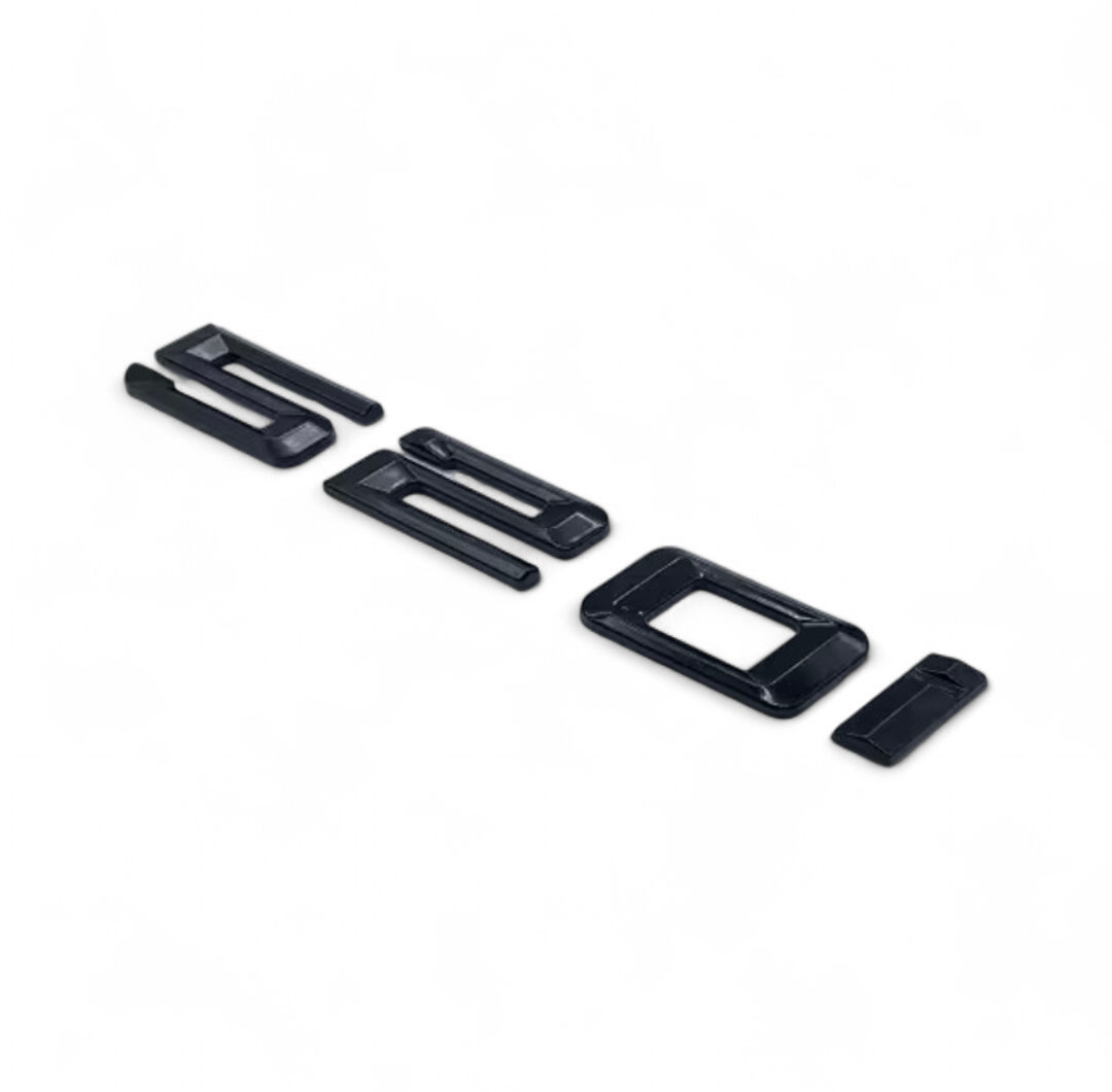 Badges Logos de coffre Noirs BMW Série 5 520d 525d 530d 535d 528i 535i E39 E60 F10